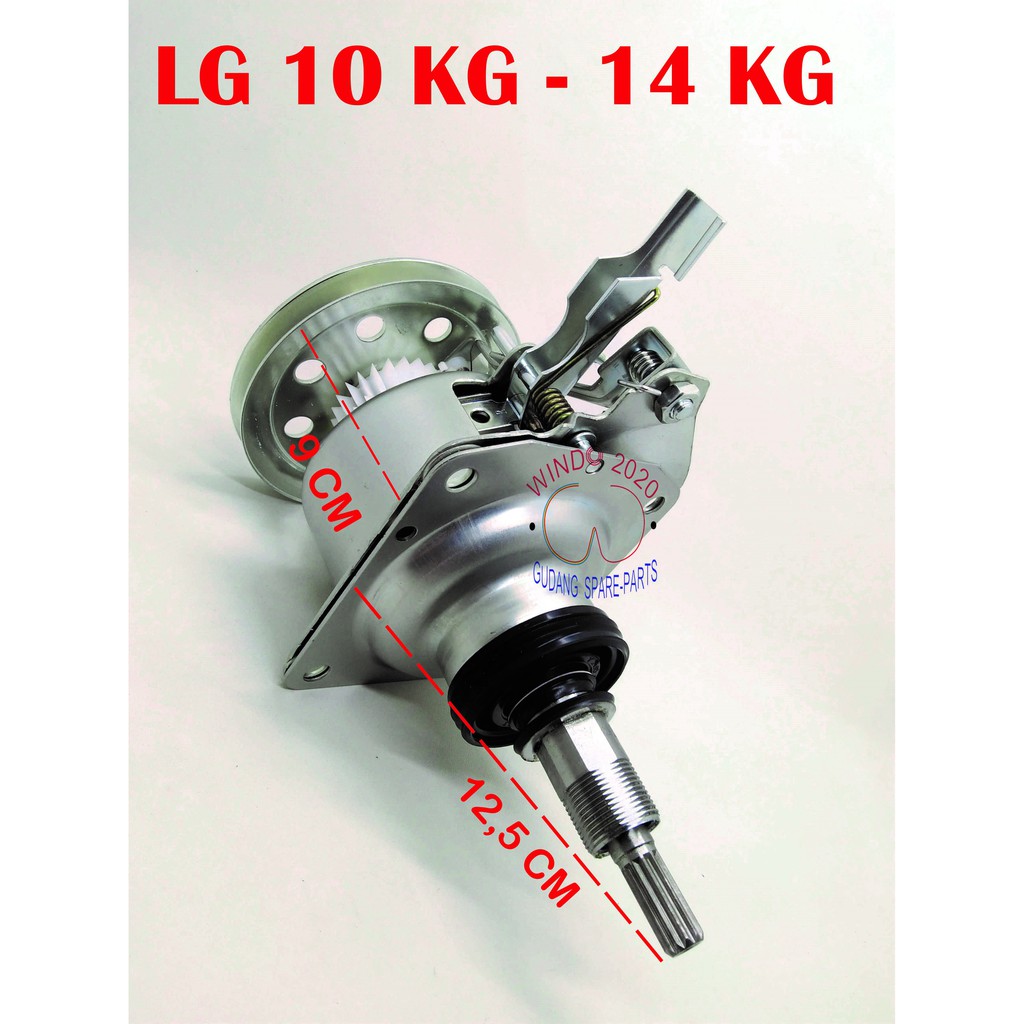 GEAR BOX LG 9-14kg | GEARBOX 1 TABUNG | GERBOX AUTO CLUTCH | GIRBOX OUTOMATIC TOP LOADING LG-E 14 KG