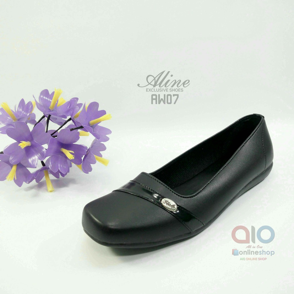 Aline Sepatu Flat Wanita Pantofel Teplek Flats Shoes Formal AW07