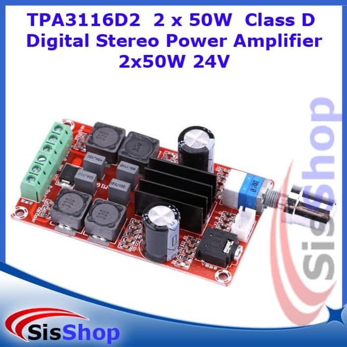 TPA3116D2 2 x 50W Class D Digital Stereo Power Amplifier 2x50W TPA3116