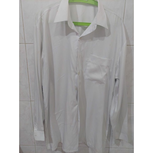 Kemeja putih pria lengan panjang bekas murah
