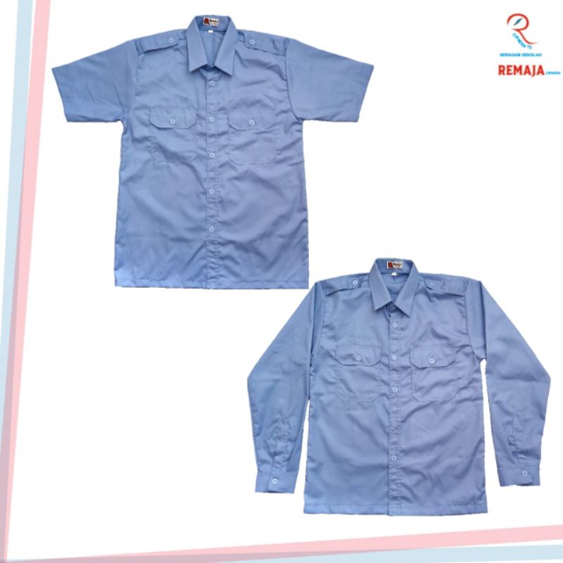 kemeja pdh biru pns baju pdh panjang dan pendek seragam kantor