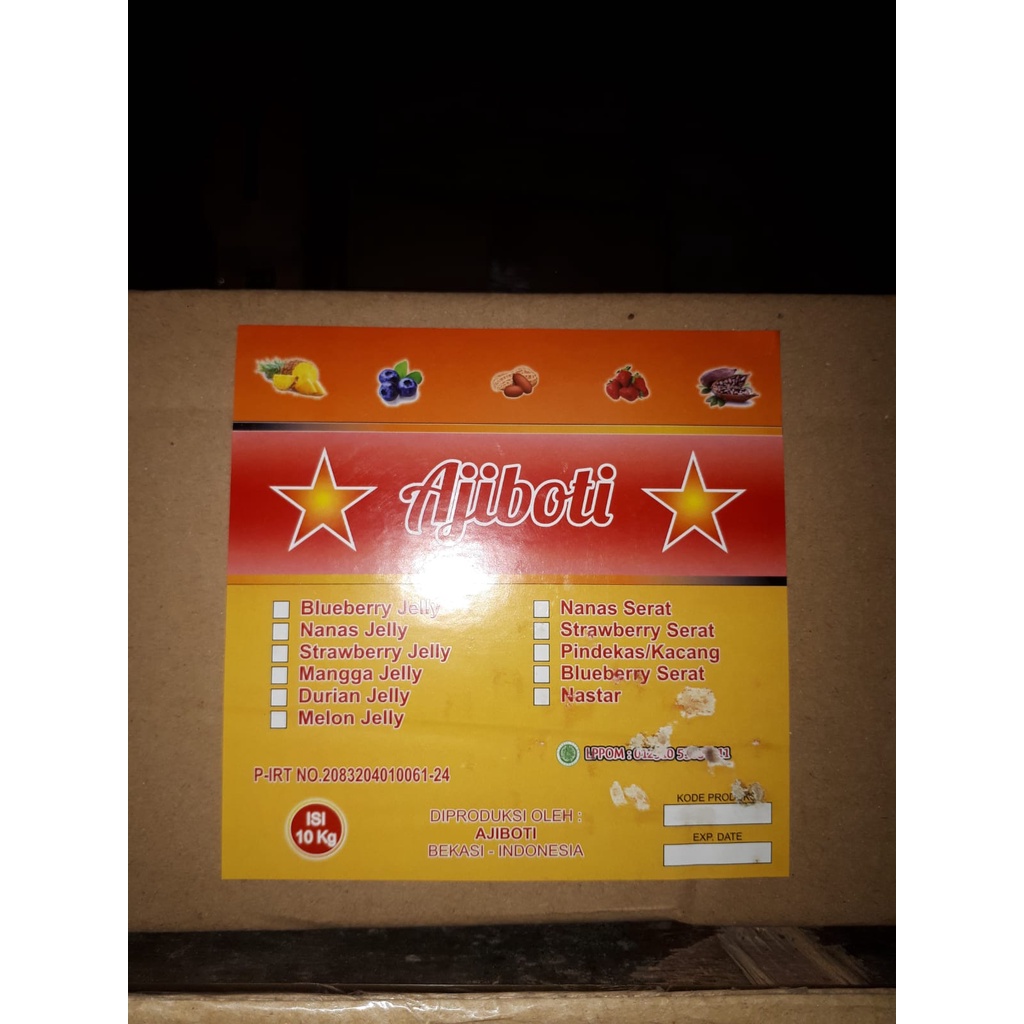

Selai Nanas Jam / Serat Ajiboti 10 kg