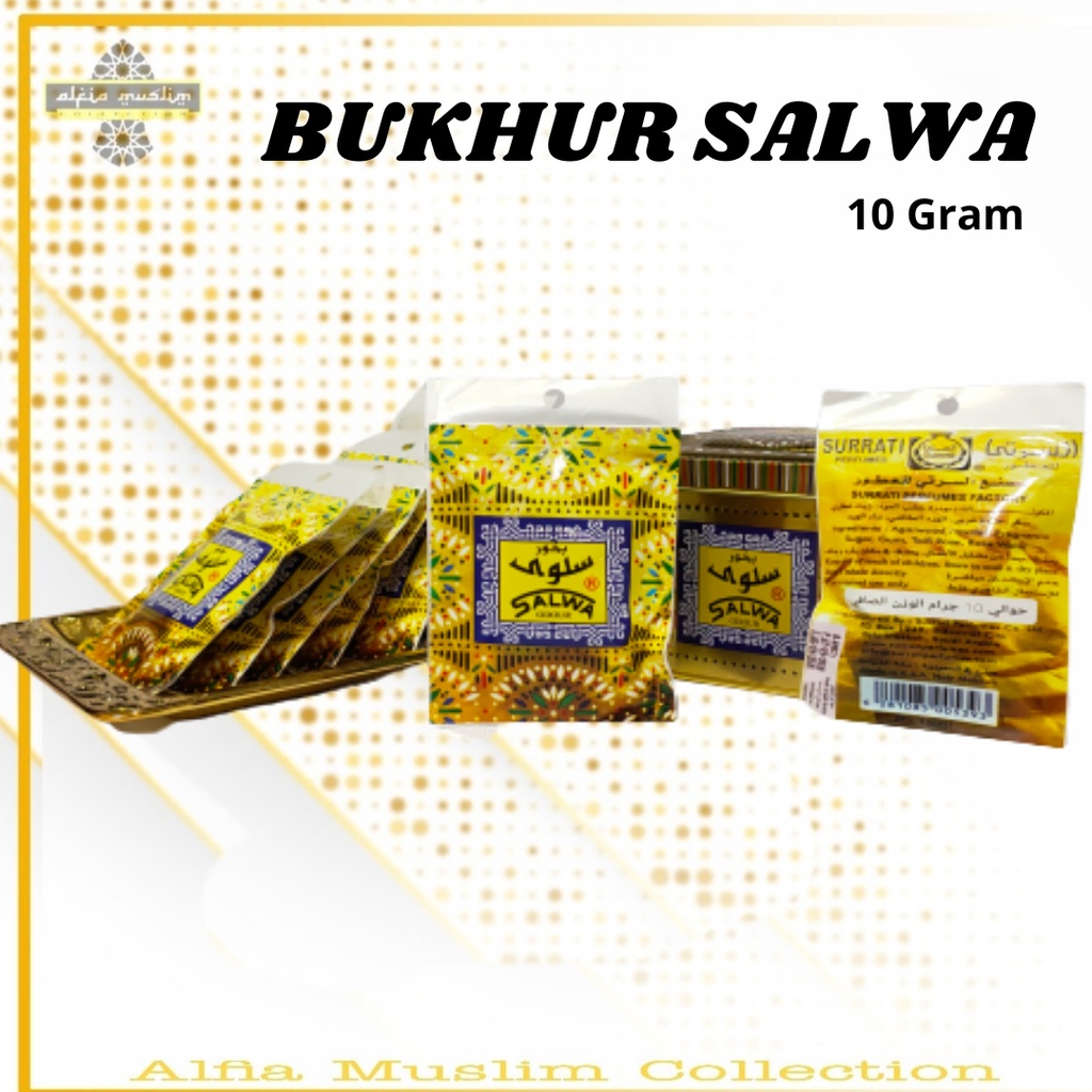 1 Lusin Buhur Salwa Sachet 10 Gram Kecil Bakhour Bakhoor Dupa Pengharum Ruangan