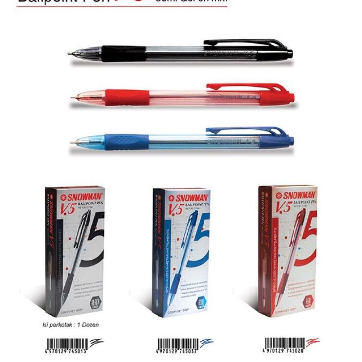 

Paket Terbaik Pulpen snowman V-5 ( 12 pcs )