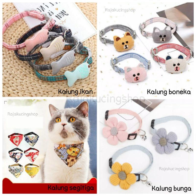 Kalung adjustable premium untuk kucing atau anjing