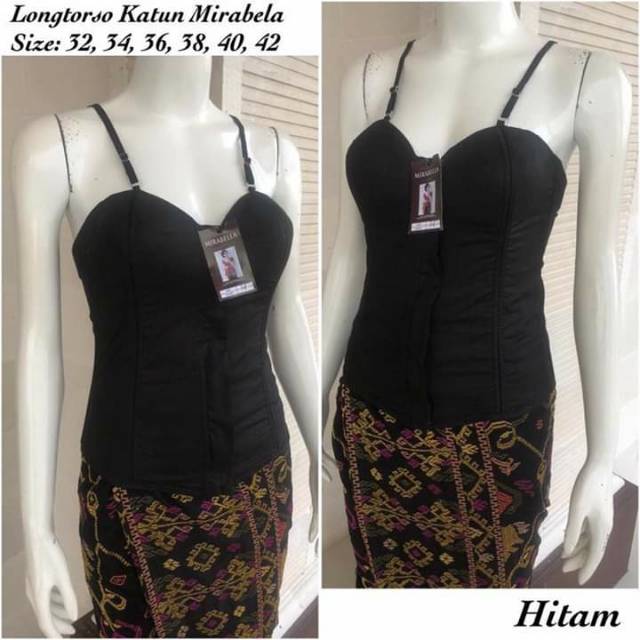 Longtorso Katun Bali dalaman kebaya (korset bahan adem)