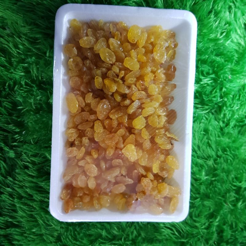 

Kismis anggur kering Golden Raisin Simin Manis Organik / Kismis Emas 200 Gram