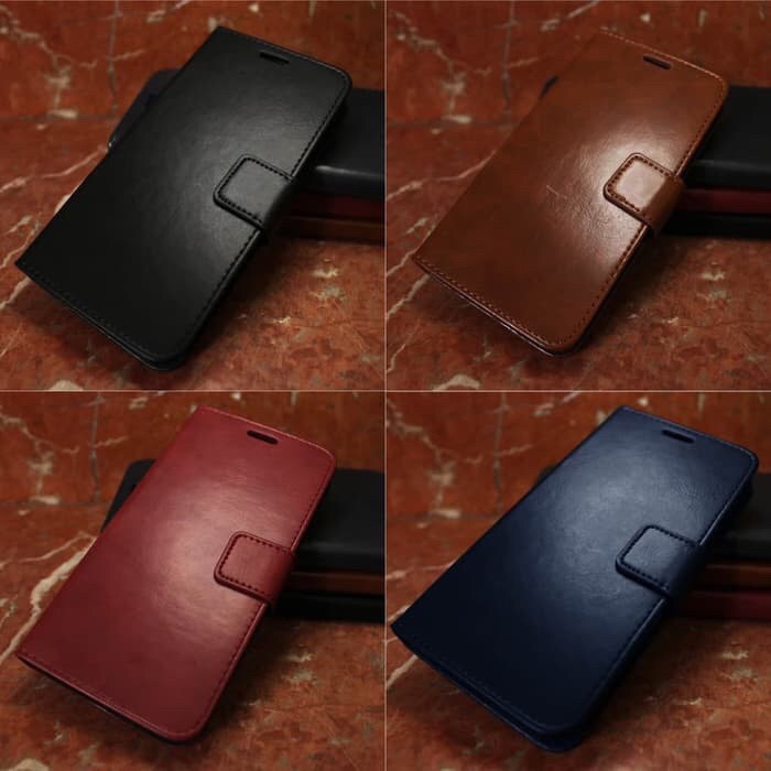 Flip wallet leather kulit dompet case asus zenfone max pro m1 zb602kl