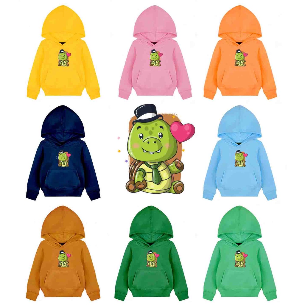 Hoodie Anak Mr Turtle Sweater Pakaian Fleece Anak M - XL