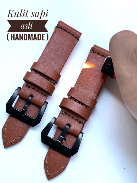 Strap Tali Jam Tangan Kulit Sapi Asli tahan lama berkualitas