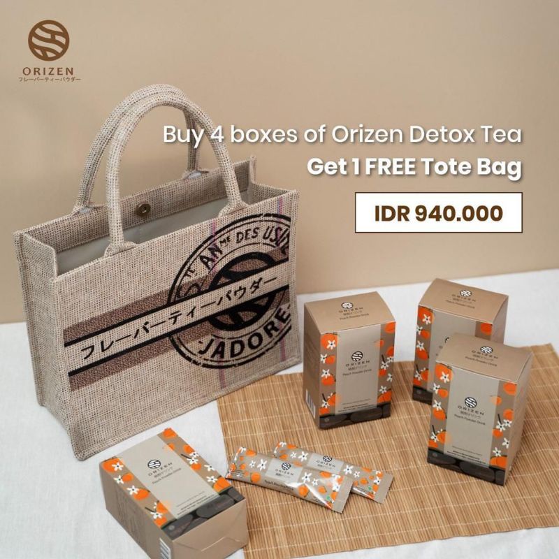 ORIZEN BUY 4 BOX FREE 1 SMALL TOTE BAG