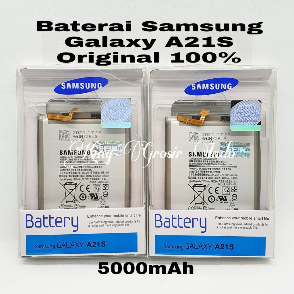 Baterai Samsung Galaxy A21S EB-BA217ABY Original 100% Battery