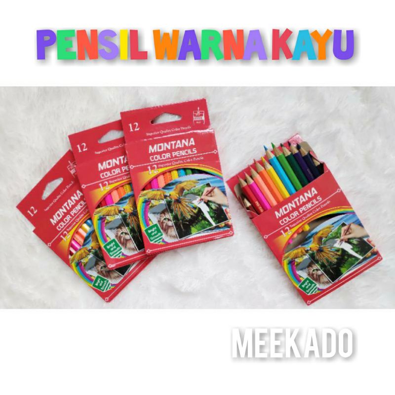 

Pensil Kayu Montana isi 12 batang Bright and Smooth Pensil Warna Murah