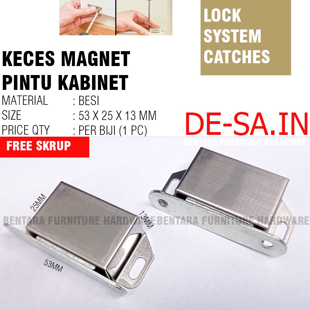 DOOR MAGNETIC CATCHES SLOT - KECES MAGNET PINTU KABINET