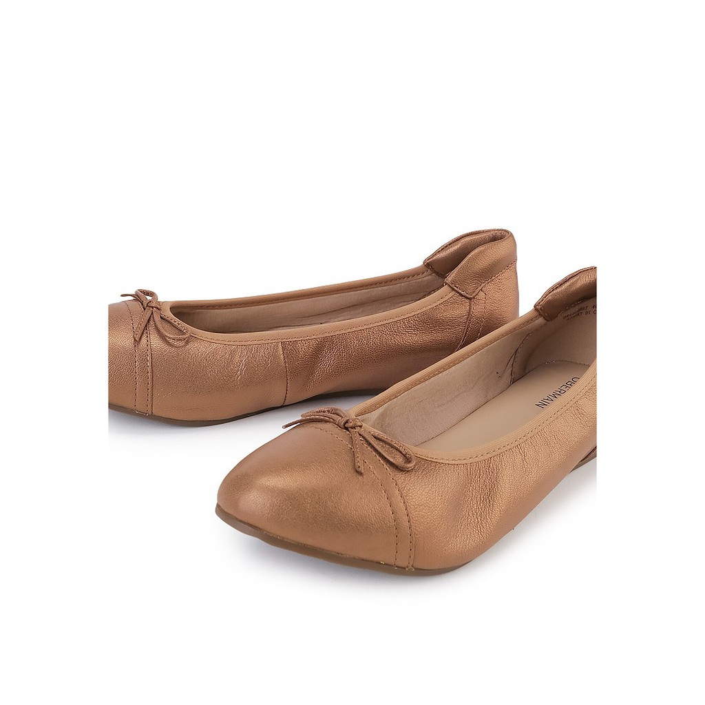 Sepatu Flat Shoes Obermain Wanita Terbaru Original A-halena Coklat