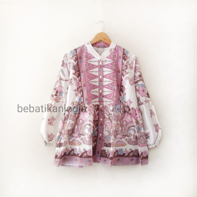 Bebatikan Jogja Atasan Wanita Batik Lengan Panjang