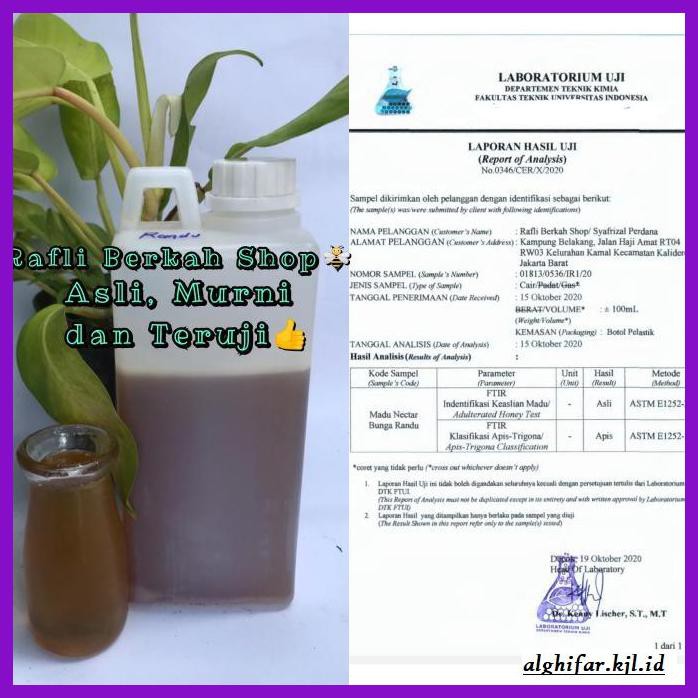 

MADU-MINUMAN- MADU NEKTAR POHON RANDU. MADU RANDU 1000 GR BERSIH -ASLI-BUKAN-KAWE-KAWE-