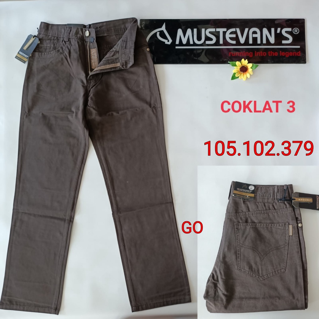 gof 28-33 MUSTEVANS CELANA POCKET Panjang Pria (Harga Promosi) Celana Casual Panjang Bahan Chinos Semi Import Halus