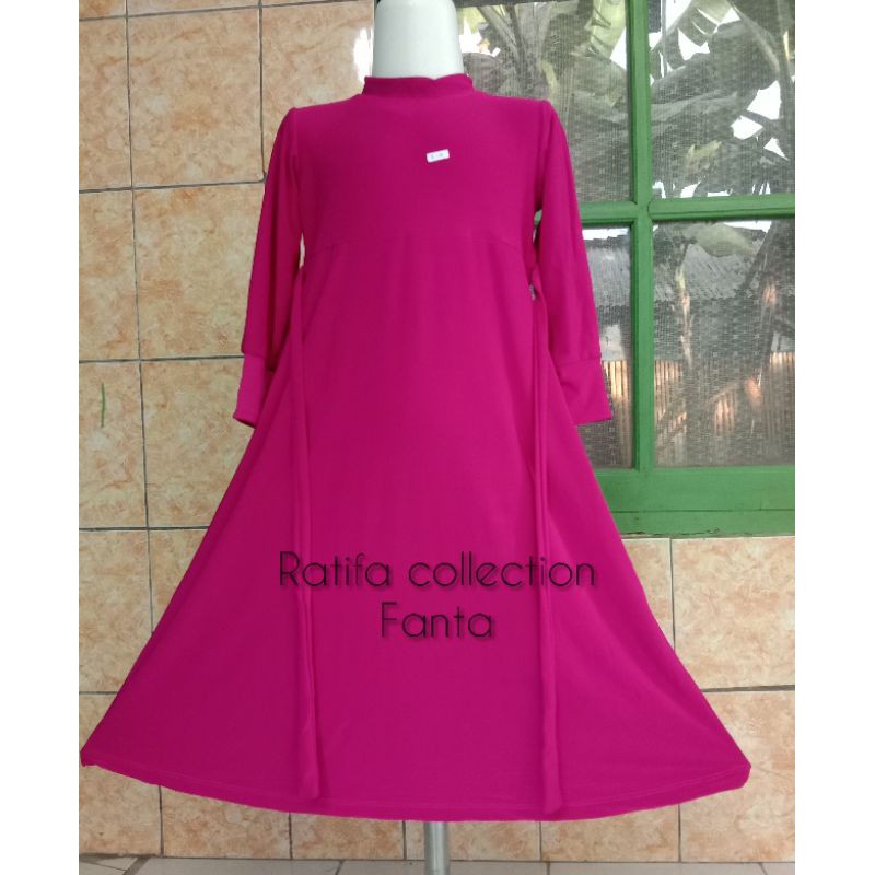 Gamis Anak Perempuan Usia7-8 Tahun,Matt jersey super tebal grade A.Rratifa collection.