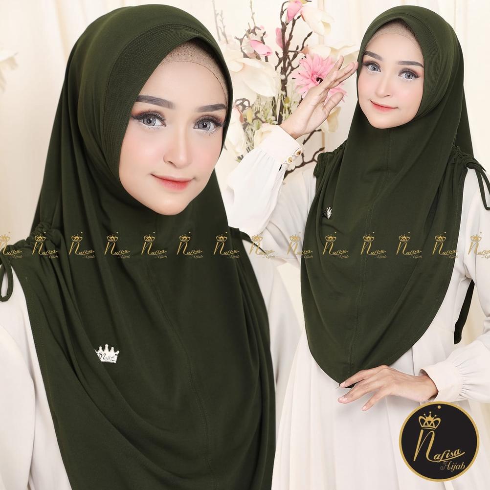 Jilbab Instan Serut Pad By Nafisha Hijab