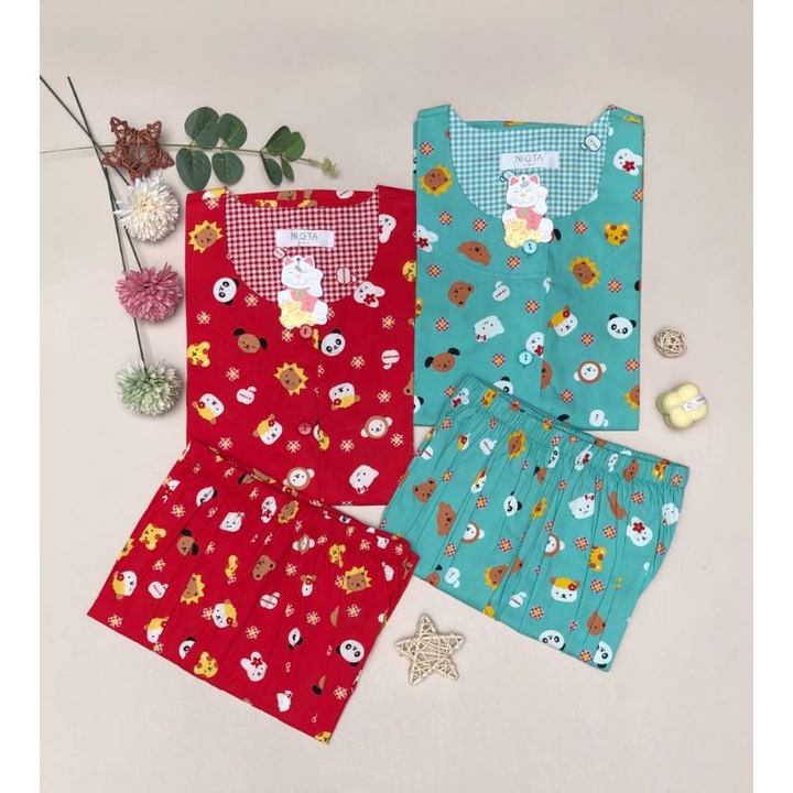 Baju Tidur Anak / Piyama Niqta Panda & Friends / Baju Tidur Anak Cowok / Piyama Anak Cewek / Sleepwe