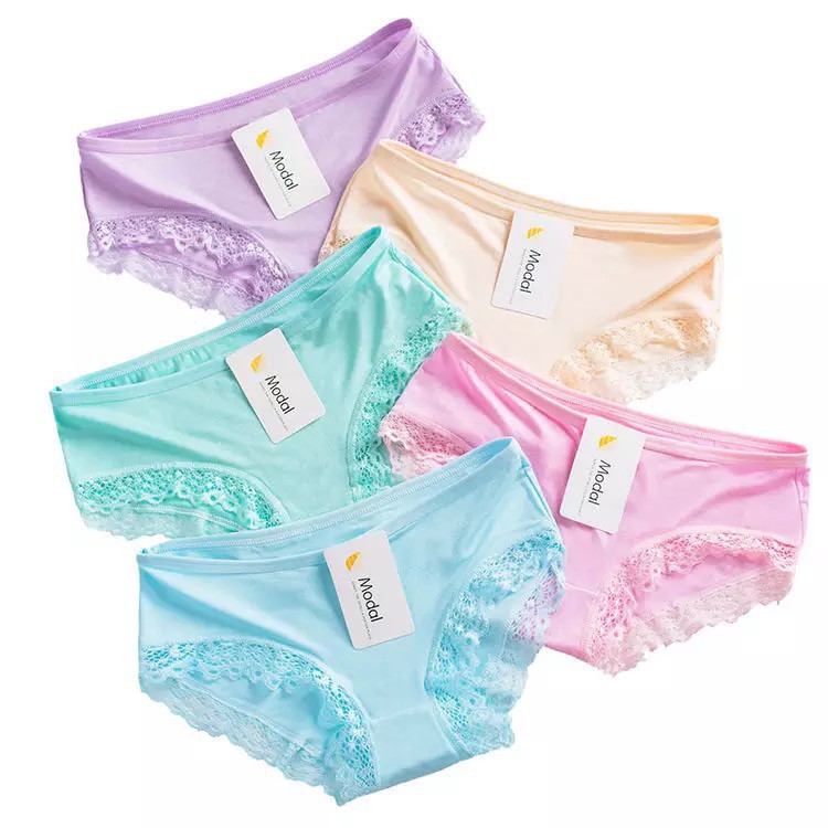 HUES.ID Women Panties Celana Dalam Wanita Import Panty CD Import Polos Lace Flower  2002