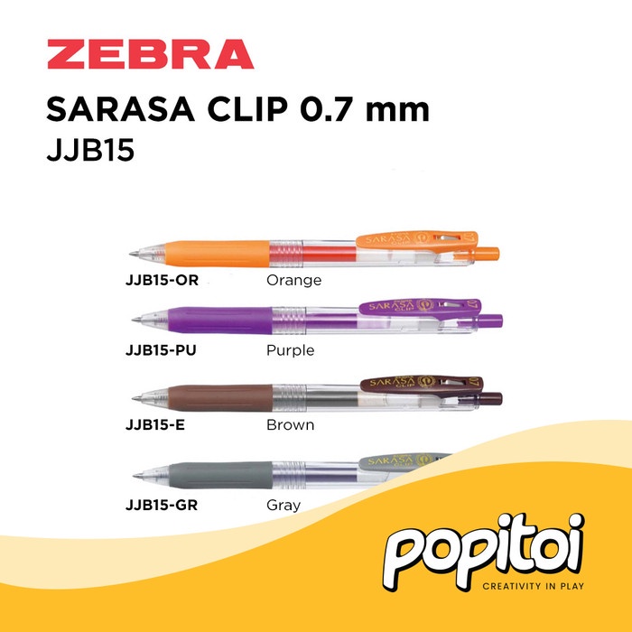 

Terlaris" ZEBRA SARASA CLIP JJB15 Gel Pen 0.7 mm $m=