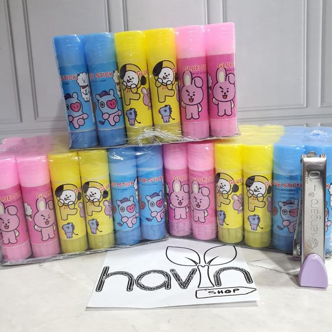 

Cuci Gudang Awal Tahun Lem stik (1pak=24pc) ukuran BESAR 23gram/ Lem stick / Lem murah - BTS 23GR