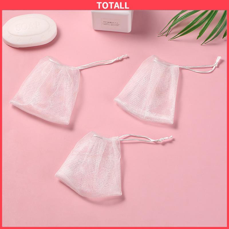 COD Foaming Mesh Pembersih Wajah Cleansing Mesh Handmade Soap Mesh Bag-Totall