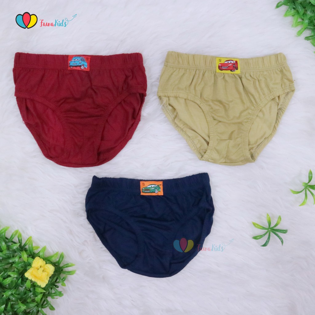 (ISI 6-12 PCS) Celana Dalam Laki uk Anak Tanggung 8-12 Tahun / CD Boy Kolor Sempak Polos Dalam