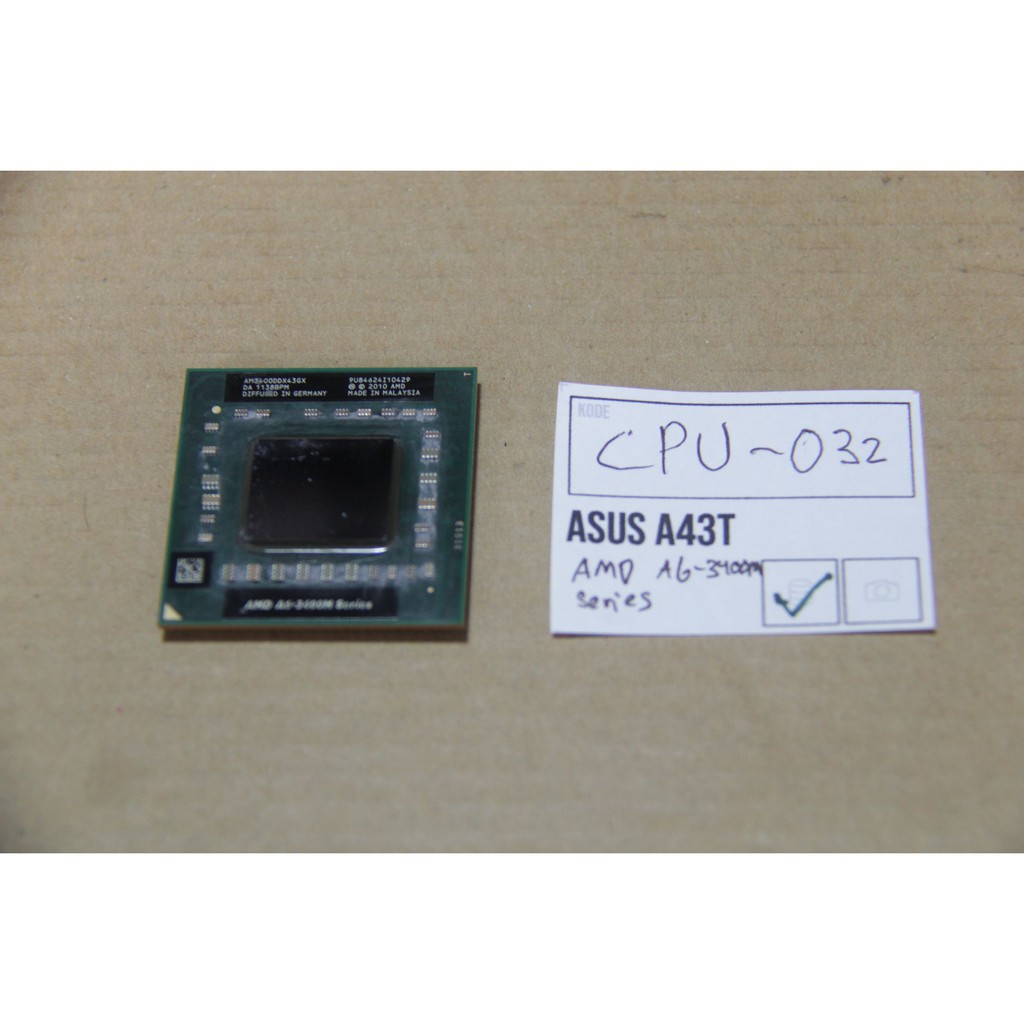 Prosesor AMD quadcore A6 3400M 1.4Ghz  CPU-032
