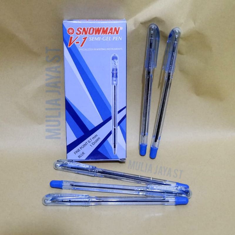 

Pulpen SNOWMAN V-1 0.7mm Biru