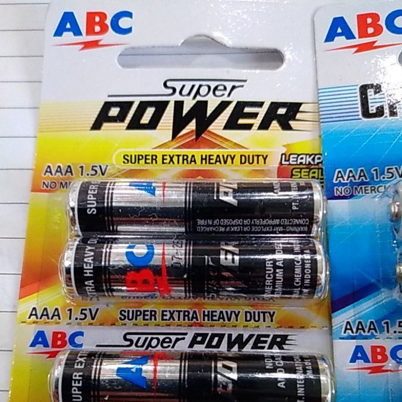 PROMO # Batre Baterai ABC Remot AAA 1,5 ( 1 Lembar isi 6 pasang )