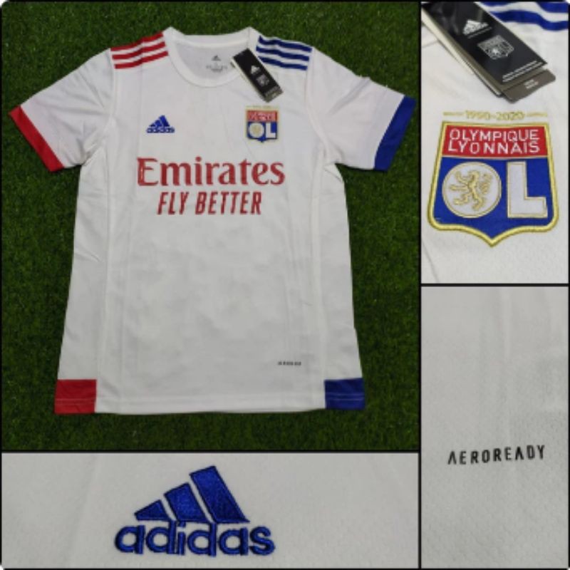 JERSEY LYON HOME 2020-2021 BAJU BOLA GRADE ORI