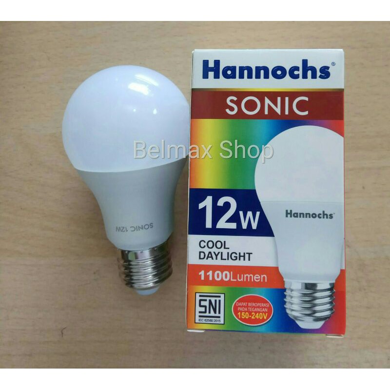 Lampu Led 12 Watt Hannochs Sonic/Lampu Hannochs LED 12W Kuning/Lampu Led Hannochs 12W Putih