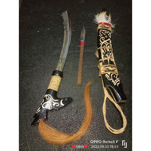 COD✓ Mandau Kalimantan sudah diukir terlaris