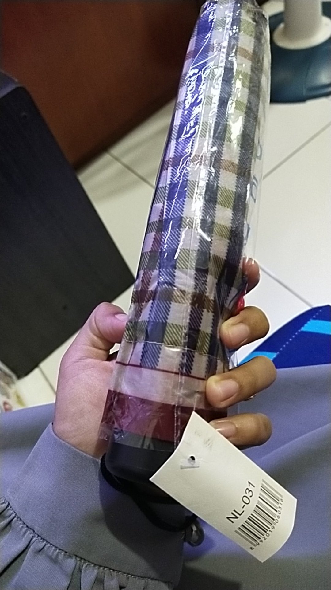 Payung Lipat Mobil Umbrella Motif Kotak