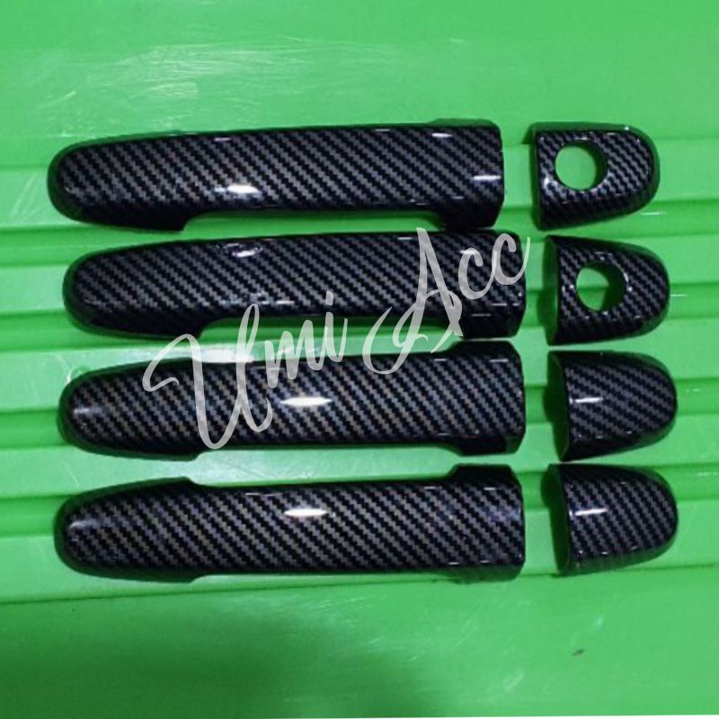 Cover Handle Pintu Yaris Lama Bapau Carbon / Handle Yaris Carbon