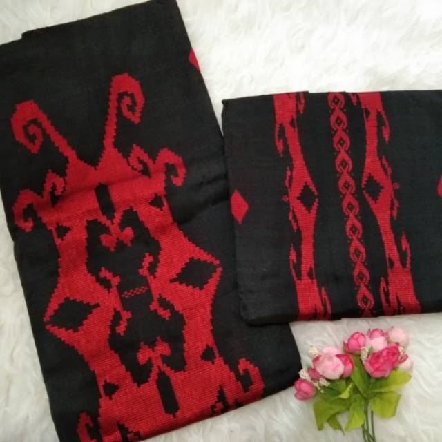 Stelan Songket silungkang motif borneo