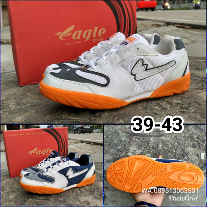 SEPATU BADMINTON EAGLE ENGLAND ORIGINAL - Putih- 43