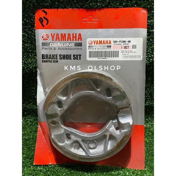 Kampas Rem Belakang Tromol Yamaha JUPITER Z 2006 VEGA R 2006 VEGA ZR 5D9-F530K-00 ASLI YAMAHA