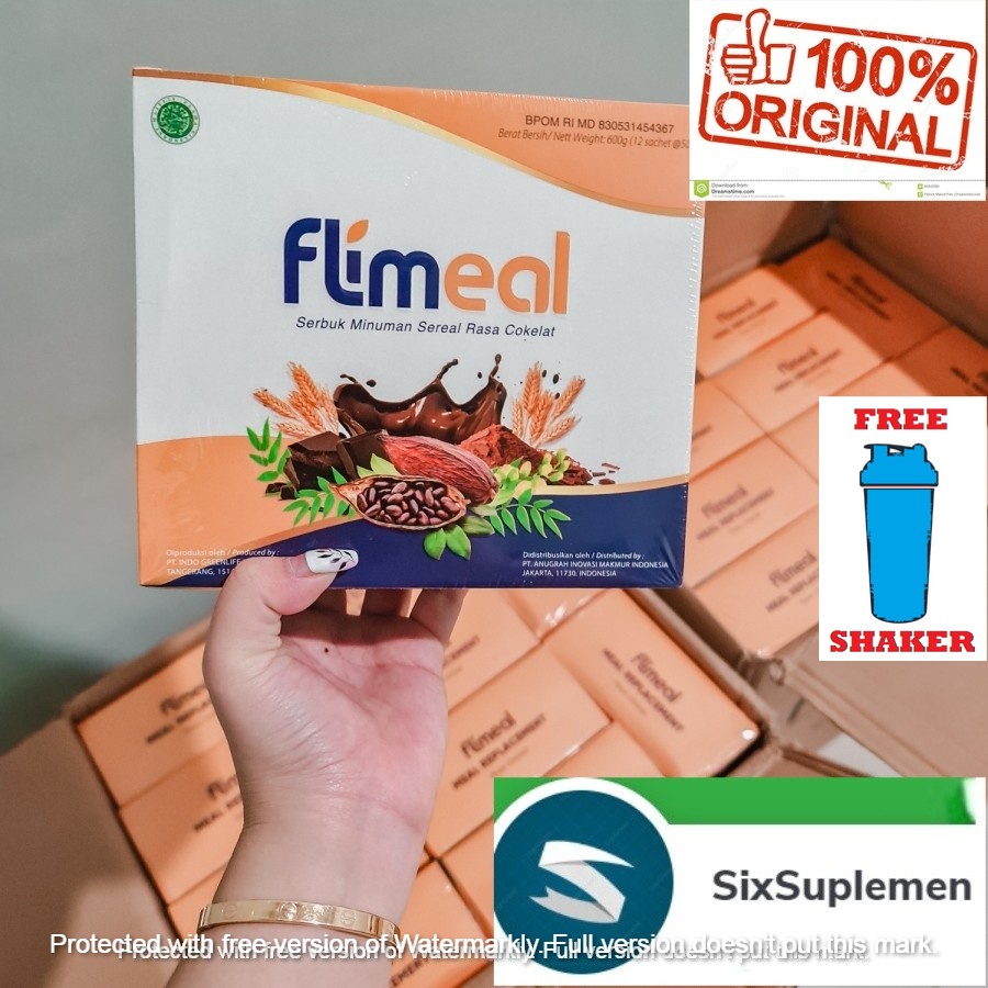 (Bonus Shaker/Sample) Flimeal FlimtyMinuman Sereal Pengganti Makan Halal BPOM