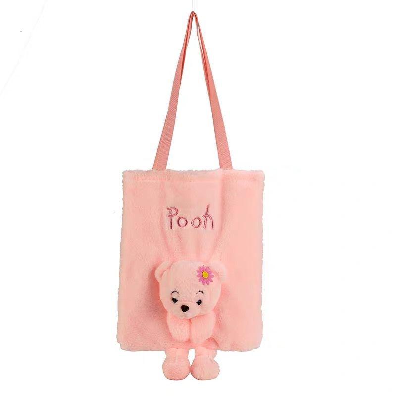 TAS SHELLIE MAY WINNIE THE POOH CINNAMOROLL TOTE BAG IMPOR ANAK DEWASA LEMBUT