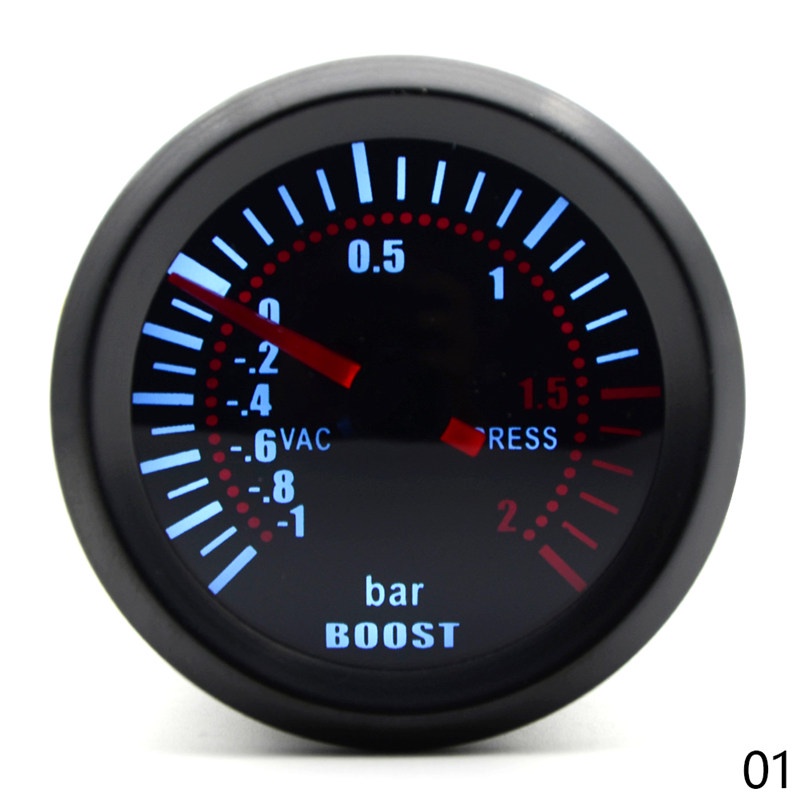 TK Universal 2&quot; 52mm Turbo Boost Gauge Bar Boost Gauge LED Gauge Meter Car Pressure Gauge