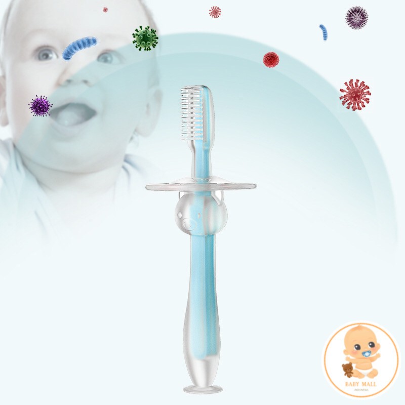 Babymall.id✨ Sikat Gigi Bayi Gagang Silicon / Finger Tooth Brush / Pembersih Mulut Bayi