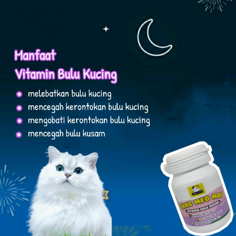 Vitamin Kucing Nafsu Makan &amp; Vitamin Bulu Lebat Dan Sehat