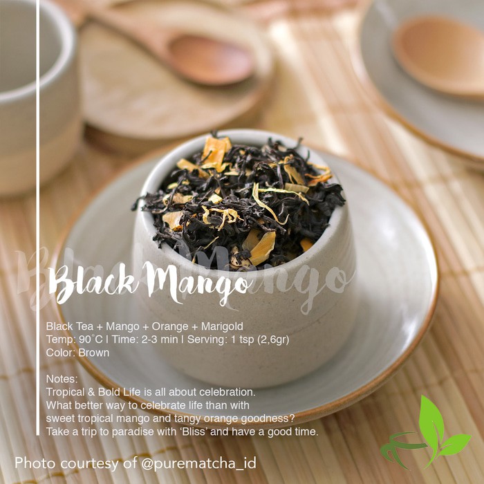 

Artisan Cafe Tea Black Tea Mango Orange Marigold 50gr Teh Hitam Buah