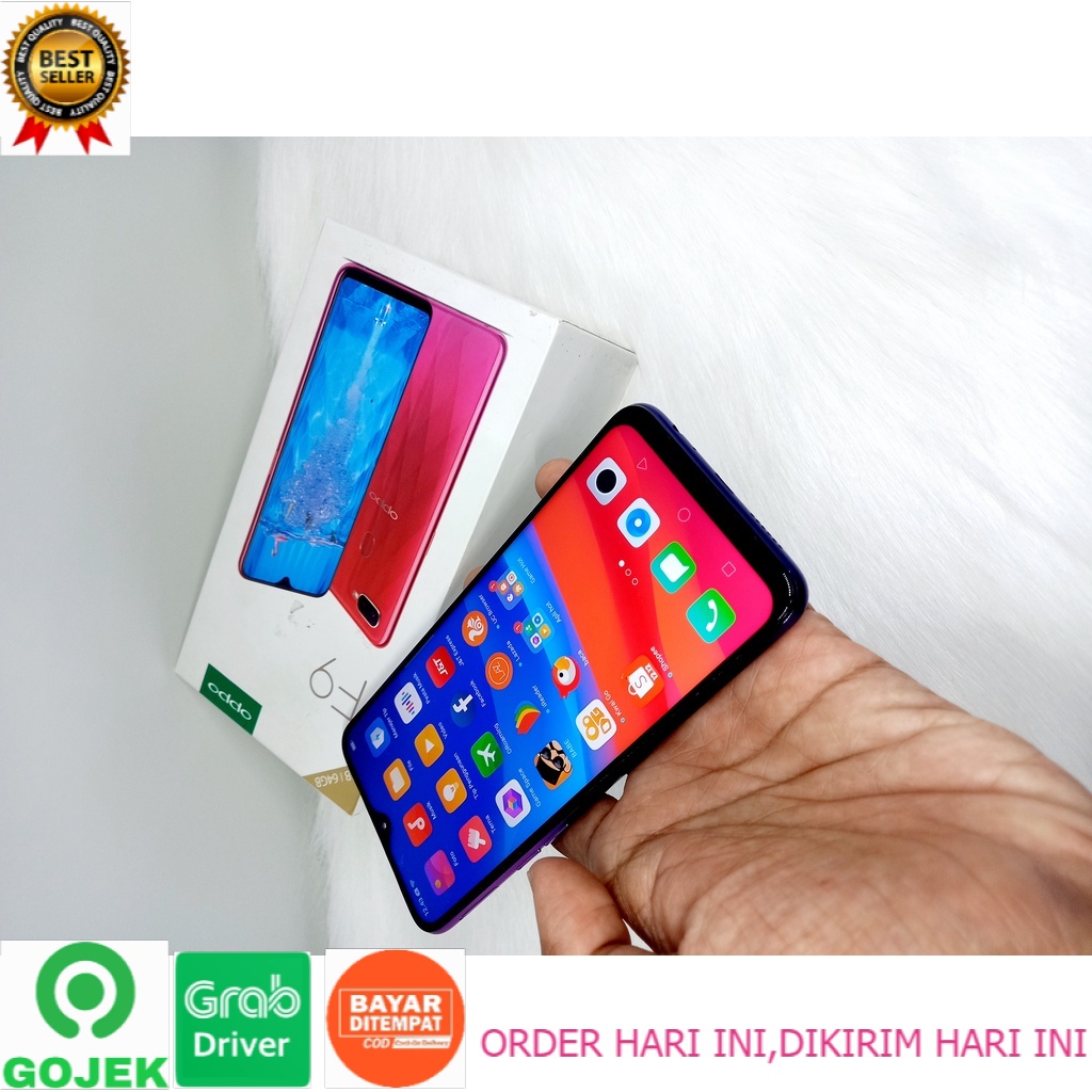 Handphone Hp Oppo F9 4/64 Second Seken Bekas Murah berkualitas bisa cod