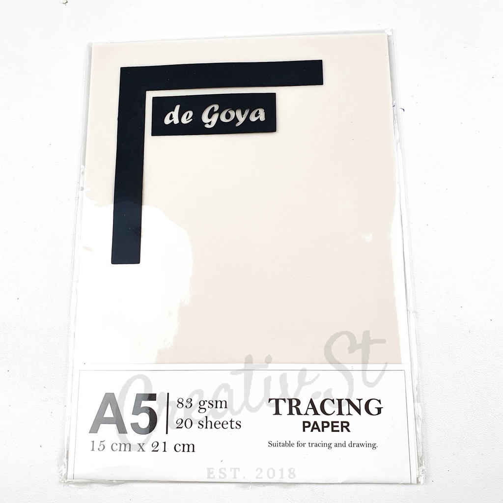 

De Goya Tracing Paper A5 A4 Kertas Kalkir
