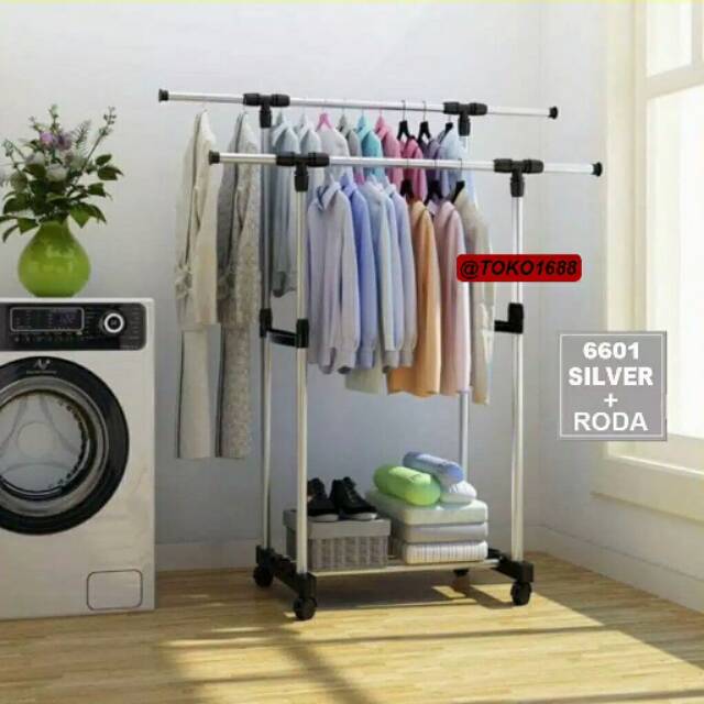 Stand hanger double